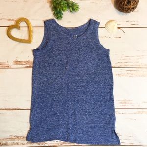 Old Navy Blue Sleevlees relaxed fit pocket tee Lg